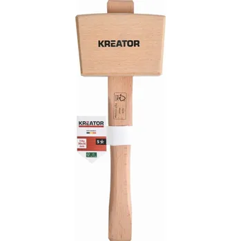 Palice Dřevěná palice pro truhláře 500 g KREATOR KRTH90805