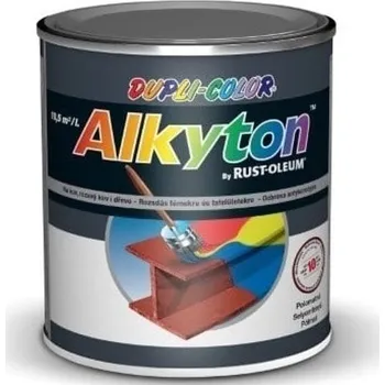 barva na kov Alkyton RAL 7016 antracitová šedá pololesklá antikorozní barva 0,75L