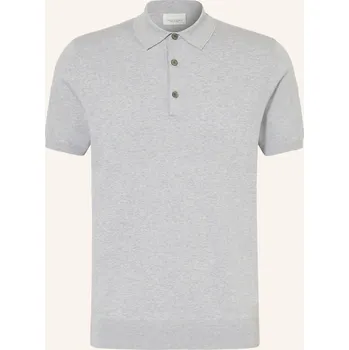 Pánská košile Profuomo Pánské Pletené Polo Tričko, světle šedá, XXL