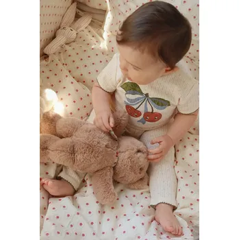 Kojenecký body Bavlněné kojenecké body Konges Sløjd MINNIE SS BODY GOTS KS105008.PPY2 béžová 01X, vel. 98