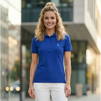 Dámské tričko Dámské premium triko s límečkem ALTISPORT ALW002210 KRÁLOVSKÁ MODRÁ S