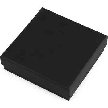 Dárková krabička Krabička na šperky 11x11 cm, velké, 2 černá mat