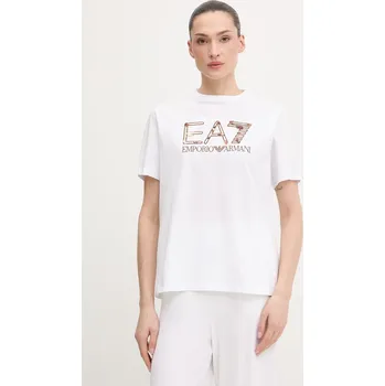 Pánské tričko Bavlněné tričko EA7 Emporio Armani AF21636.7W001096 bílá 00X, vel. XS