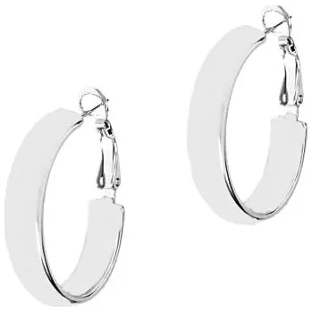 Náušnice Náušnice elegantní půlkruhy z kolekce Classic Colibra - postříbřené