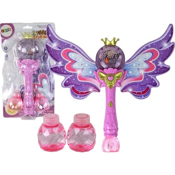 Bublifuk Hůlka Mýdlové Bubliny Světla Zvuky Růžová