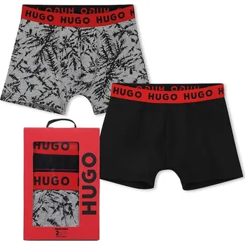 Pánské spodní prádlo Dětské boxerky HUGO 2-pack G01192.102.150 černá 99X, vel. 138