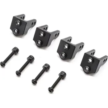 Team Losi Racing TLR držák tlumiče horní, hliník, černý: Mini LMT (4)