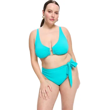 Dámské plavky Menstruační plavky Modibodi Molokai Hi-Waist Tie Bottom Ocean spodní díl (MPMMHWBOSD) M