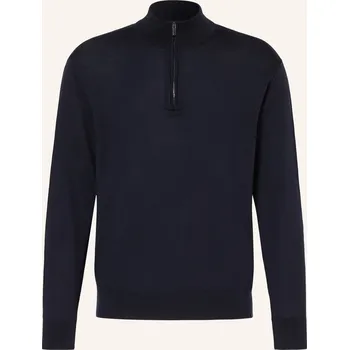 Pánské oblečení Paul & Shark Pánský Troyer Z Merino Vlny, tmavě modrá, XXL