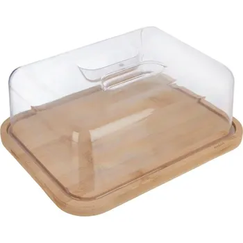 Kuchyňské prkénko Orion 126849 servírovací prkénko s poklopem bambusové 28 x 22 x 11 cm