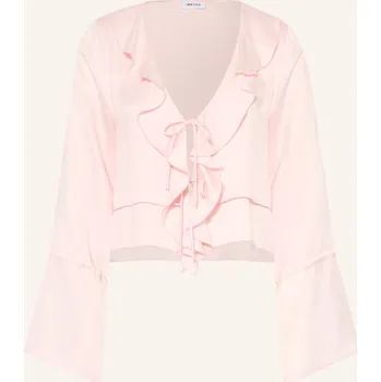 Dámská halenka Ninety-9 Dámská Blůza Romantic S Volány, světle růžová, 40