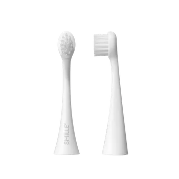 Náhradní nástavec pro ústní sprchu SMILLE Sonic Brush, MINI náhradní hlavice, bílé, 2ks
