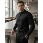 Dstreet Pánská košile casual se stojáčkem DX2608 Barva: Černá, Velikost: 2XL