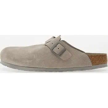 Pánské tenisky Tenisky Birkenstock Boston Soft Footbed Suede Leather Unisex Stone Coin EUR 42