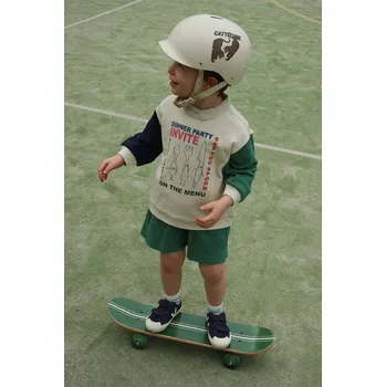 Chlapecká mikina Dětská bavlněná mikina Konges Sløjd SPOTTY LS POLO GOTS KS105088.PPY2 vícebarevná MLC, vel. 122-128