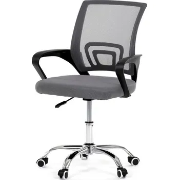 Jídelní židle Autronic Dětská židle, výškově nastavitelná, šedá síťovina, KA-L103 GREY