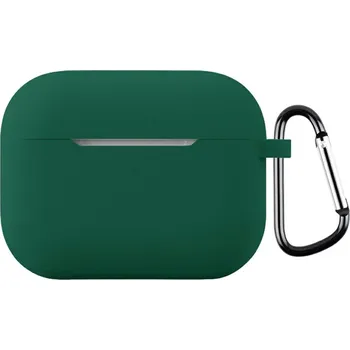 Příslušenství pro sluchátka Carabi silikonový obal na Apple AirPods Pro 3 - tmavězelený