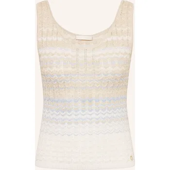 Guess Dámský Pletený Top Rosalyn S Třpytivou Přízí, béžová /...