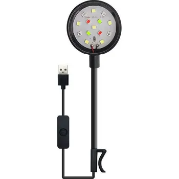 LED akvarijní osvětlení s klipem – plnospektrální USB světlo