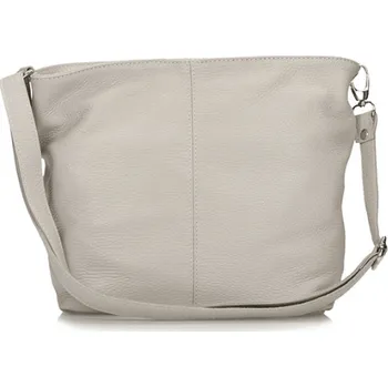 Kabelka Toscanio kožená kabelka 211 TOS J szary D86