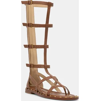 Dámské sandále Kožené sandály MICHAEL Michael Kors Noa High Sandal 40S6NOFS3L.230 hnědá 82X, EUR 39