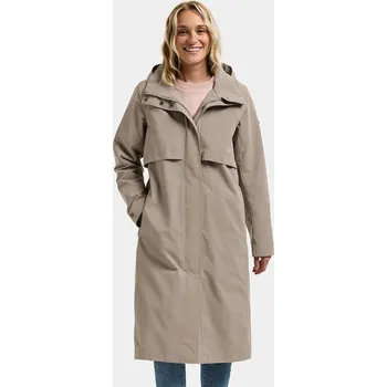 Dámský kabát Parka Didriksons ISOLDE 505677 béžová 80X, vel. 42