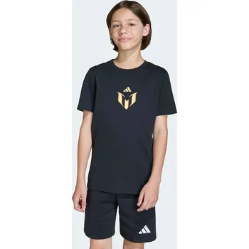 Dětské bavlněné tričko adidas Performance MESSI KB9513 černá 99X, vel. 128