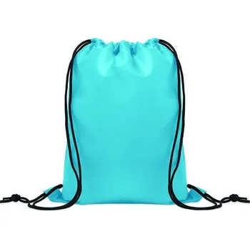 Dětský stahovací batoh z RPET Shoop Kids - Tyrkysová