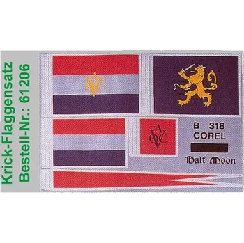 RC model Krick Modelltechnik Krick Sada vlajek Half Moon