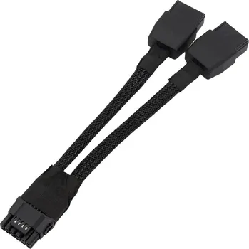 16pin 12VHPWR / 12v-2x6 PCIe 5.1 na 2x PCIe 8pin adapter redukce pro napájení grafických karet