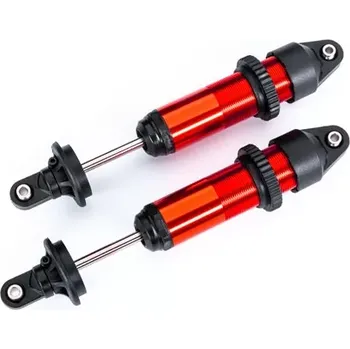 RC náhradní díl Traxxas tlumič GTX hliníkový červeně eloxovaný (2)