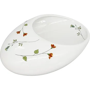 by inspire Velikonoční keramická mísa na vajíčka Bean M Botanic, bílá