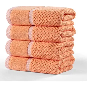 Bytový textil Sada froté ručníků MODENA meruňková 50 x 100 cm 4 ks