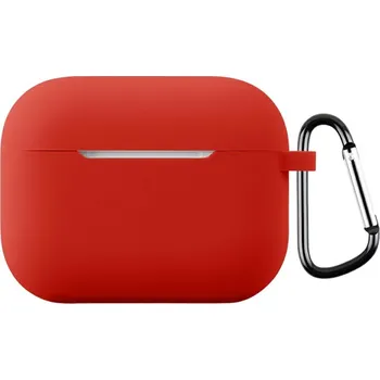 Příslušenství pro sluchátka Carabi silikonový obal na Apple AirPods Pro 3 - červený