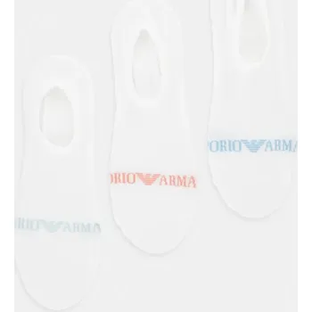 Ponožky Emporio Armani Underwear 3-pack EM000548.AF20083 bílá 00X, vel. L/XL