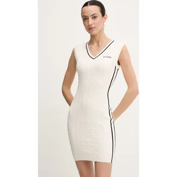 Dámské šaty Šaty Guess SHARI V6RK09.Z4652 béžová 01X, vel. L