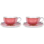 PIP Studio Šálek a podšálek Espresso Royal Pink 125ml sada 2ks 51.004.073