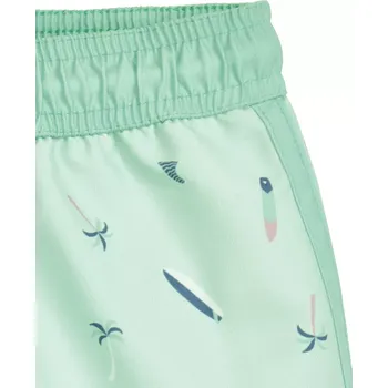Dívčí plavky Playshoes Dětské plavkové šortky s UV ochranou UPF 50 surf palm mint