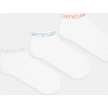 Pánské ponožky Ponožky Emporio Armani Underwear 3-pack EM000550.AF20083 bílá 00X, vel. L/XL