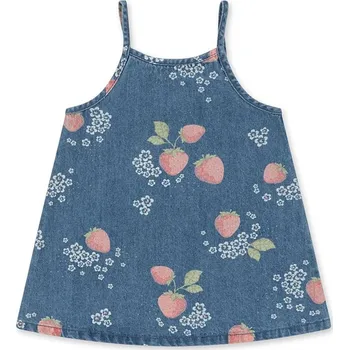 Dámské šaty Dětské riflové šaty Konges Sløjd MAGOT STRAP DRESS GOTS KS104977.PPY2 námořnická modř 59X, vel. 98