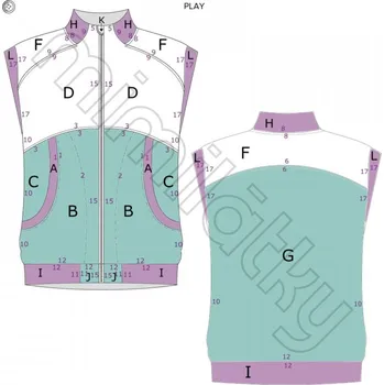 Chlapecká bunda Dětský střih v el. formátu, Vesta, Play Kids - 152/158 - 158/164 (A0) profi tisk