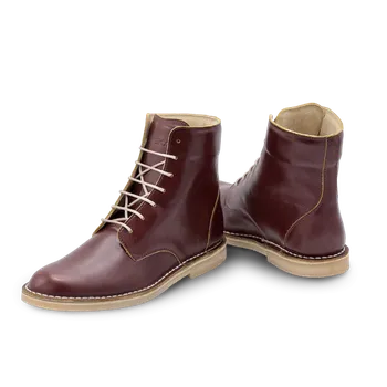 Dámská zimní obuv Vasky Lydie Mahagon – kožené dámské kotníkové boty hnědé - podzimní / zimní boty, obuv | Flexiko | česká výroba ze Zlína 37 EU