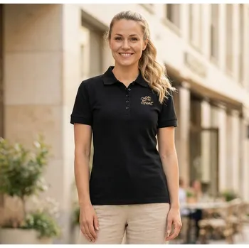 Dámské tričko Dámské triko s límečkem ALTISPORT ALW056210 ČERNOZLATÁ XXXL