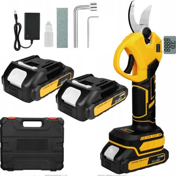 Nůžky na větve AKU Zahradní nůžky elektrické s displejem - 2 x baterie 68V+ příslušenství