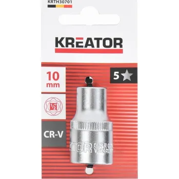 Nástrčná hlavice (ořech) 10mm 1/2" KREATOR KRTH30701