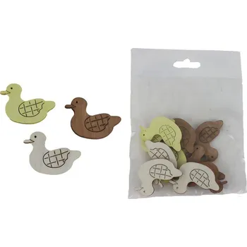 Velikonoční dekorace Dekorační kachnička, 12 ks D7845