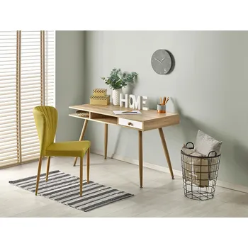 Psací stůl Psací stůl B34 - bílý/dub sonoma