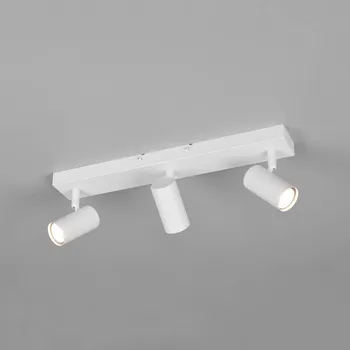 Lampička Reality Leuchten Bodovka Taryn, matná bílá, délka 45 cm, 3-křídlový, GU10 3 x 5 W - Doprava zdarma