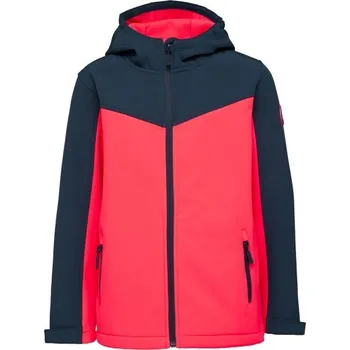 Dívčí softshellová bunda Lewro AMAL 164/170 Tmavě modrá, Červená