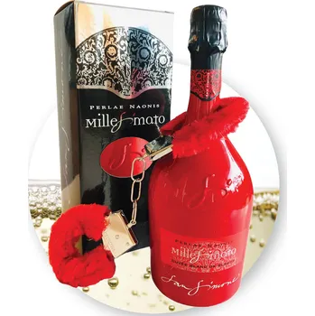 Dárkový potravinový koš Dárkový balíček pro ženy prosecco s pouty RED objem: 0,75L Dárkový balíček nejen pro ženy